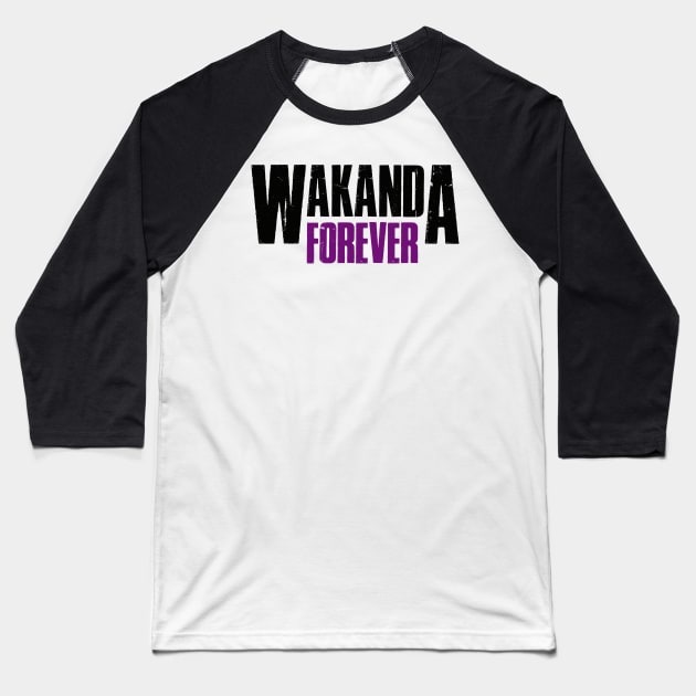 Wakanda Forever Baseball T-Shirt by gastaocared